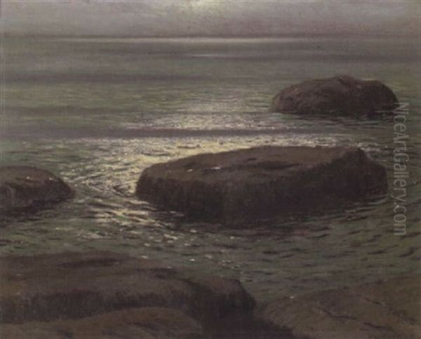 Nocturne, Laguna Beach Oil Painting by Frank William Cuprien