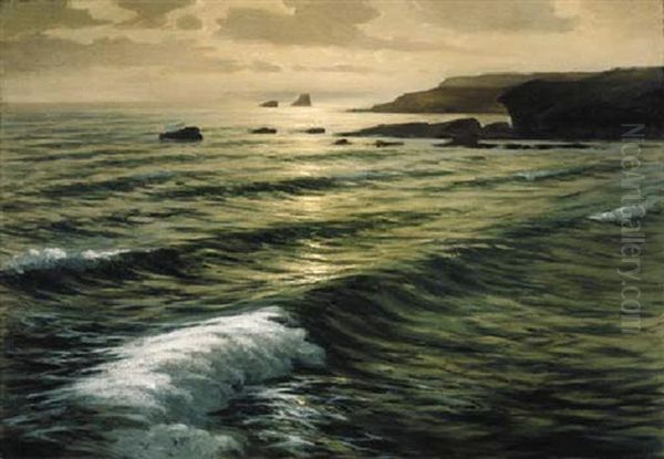 Sunset, Laguna Beach Oil Painting by Frank William Cuprien