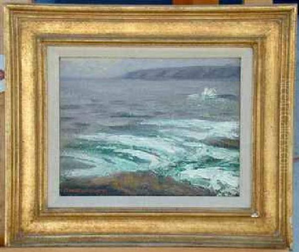 Gray Morning Oil Painting by Frank William Cuprien