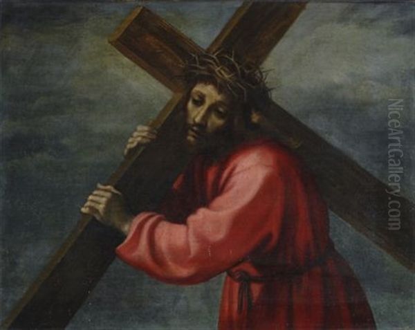 Cristo Portacroce Oil Painting by Francesco Curradi