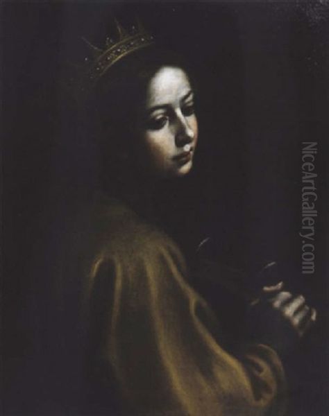 Sainte Catherine Oil Painting by Francesco Curradi