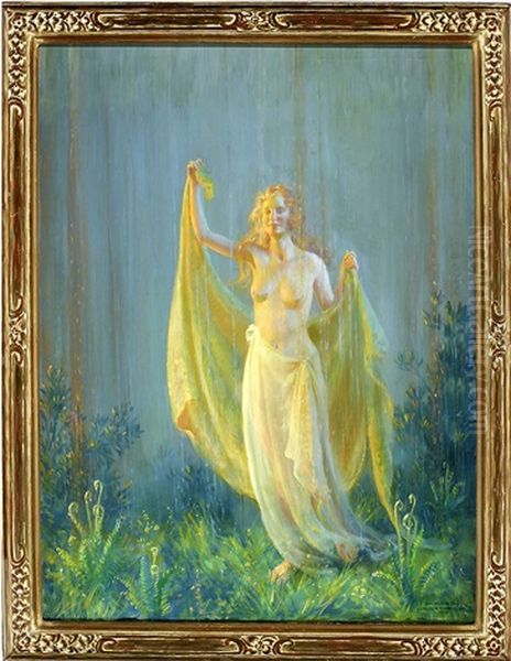 The Penitent Magdalene Oil Painting by Charles Courtney Curran