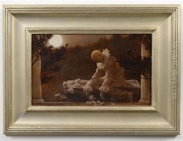 Pierrot Mourning Oil Painting by Charles Courtney Curran