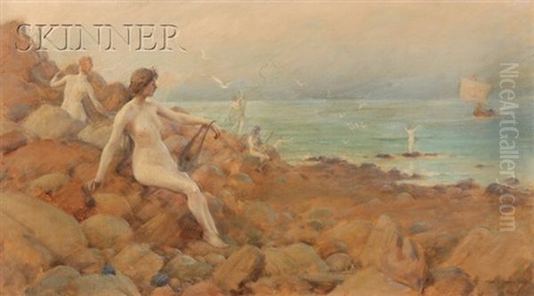 The Sirens Oil Painting by Charles Courtney Curran