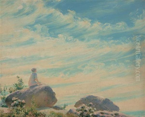 Cloud Surf Oil Painting by Charles Courtney Curran