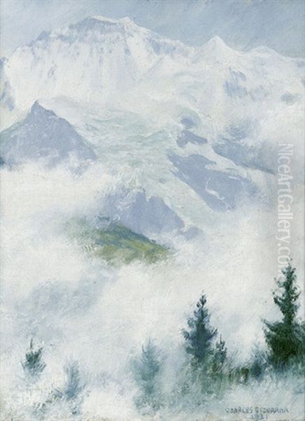 Fog And Snow (the Jungfrau) Oil Painting by Charles Courtney Curran