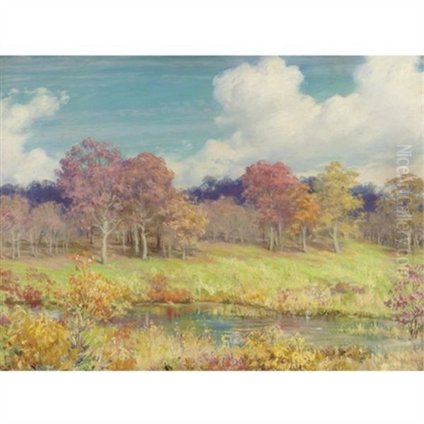 Autumn Landscape by Charles Courtney Curran