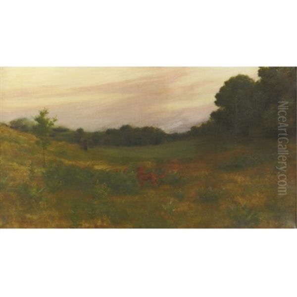 Twilight Oil Painting by Charles Courtney Curran