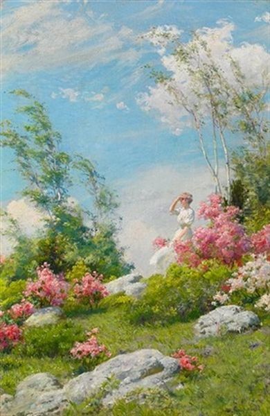 May Morning Oil Painting by Charles Courtney Curran