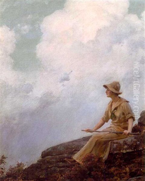 Watching The Clouds Oil Painting by Charles Courtney Curran