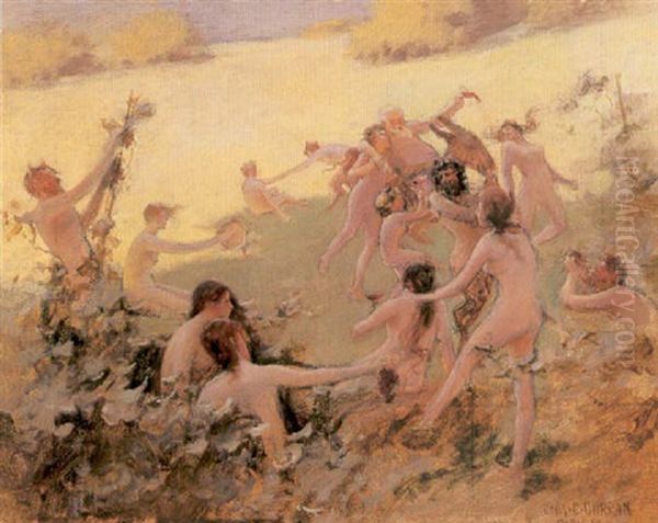 The Bacchanal Oil Painting by Charles Courtney Curran