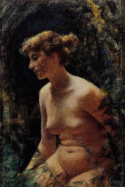 Nude Oil Painting by Charles Courtney Curran