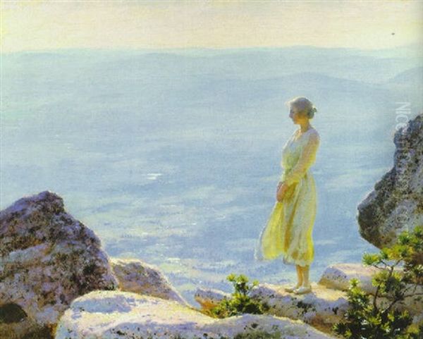 Misty Afternoon Oil Painting by Charles Courtney Curran