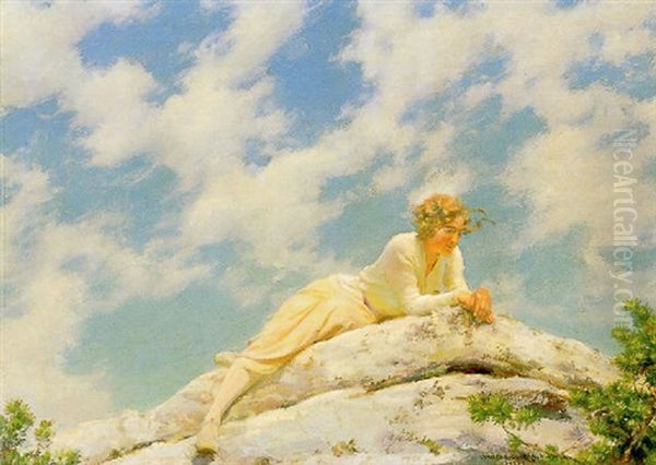 Ragged Clouds Oil Painting by Charles Courtney Curran