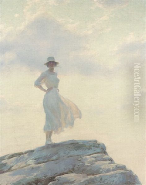 The Top Of The World Oil Painting by Charles Courtney Curran