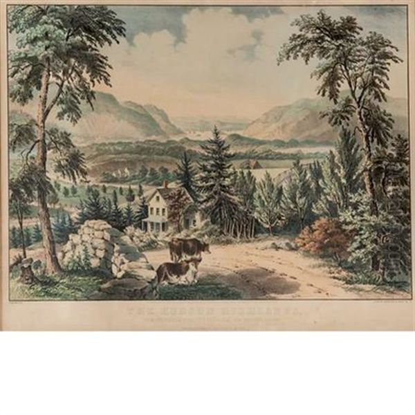 The Hudson Highlands by  Currier & Ives (Publishers)