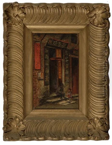 Chinatown, San Francisco Oil Painting by Edward Wilson Currier