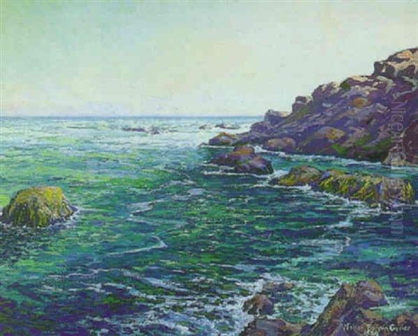 The Blue Cove, Laguna Oil Painting by Walter Barron Currier