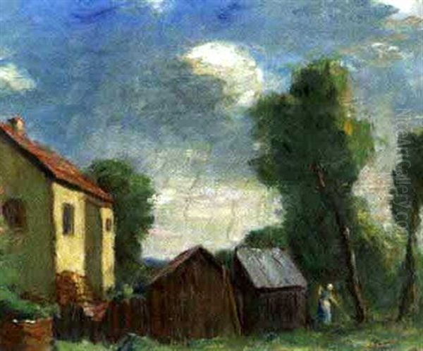 Weise Wolke Oil Painting by Adolf Curry