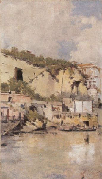 Scorcio Di Posillipo Oil Painting by Antonio Curry