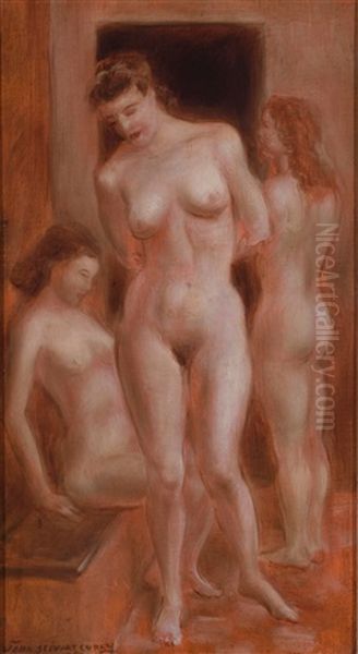 Nudes Oil Painting by John Steuart Curry