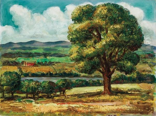 Country Landscape Oil Painting by John Steuart Curry