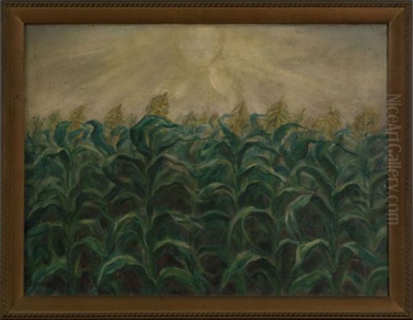 Cornfield Oil Painting by John Steuart Curry