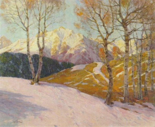 Benedictenwand Im Vorfruhling by Robert Franz Curry