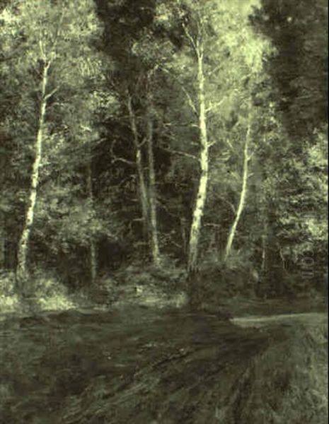 Herbstwald Oil Painting by Robert Franz Curry