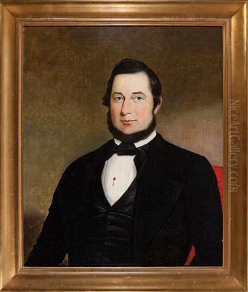 Portrait Of William J. Gerald (1811-1874) Oil Painting by Robert J. Curtis