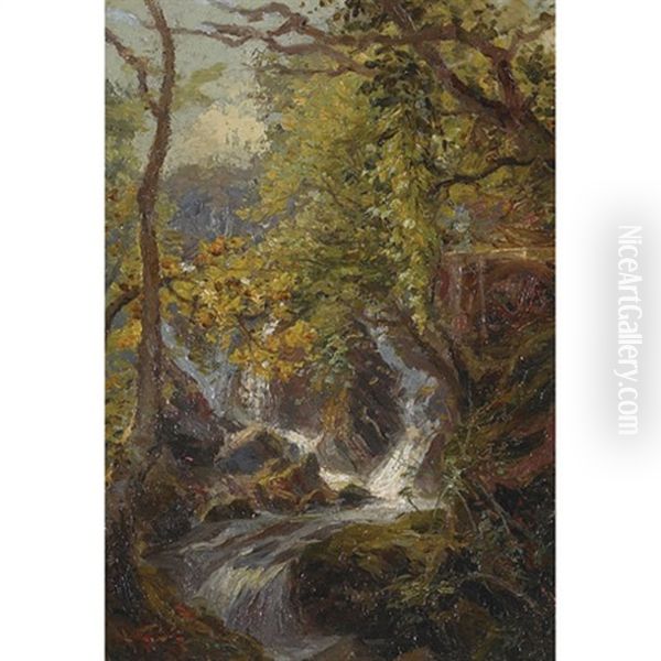 The Old Mill (+ Falls On The Machino & Pandy Mill, N. Wales; 2 Works) by Gertrude E. Spurr Cutts