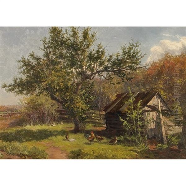 Corner Of The Orchard Oil Painting by Gertrude E. Spurr Cutts