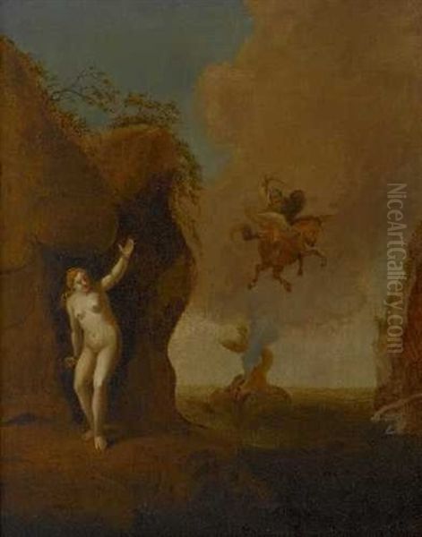 Perseus Befreit Andromeda Oil Painting by Abraham van Cuylenborch