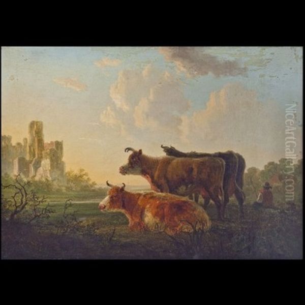 Scena Bucolica Oil Painting by Aelbert Cuyp