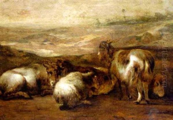 Landscape With Rams Oil Painting by Aelbert Cuyp