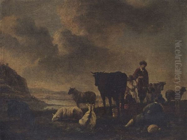 Bauernidylle Oil Painting by Aelbert Cuyp