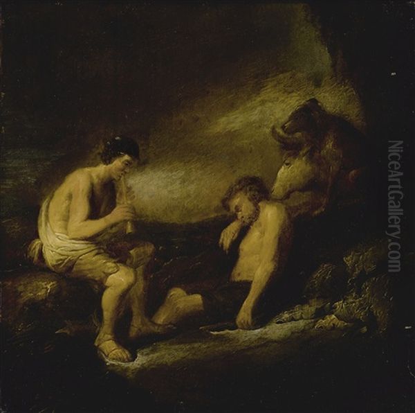 Argus, Mercury And Io Oil Painting by Benjamin Gerritsz Cuyp