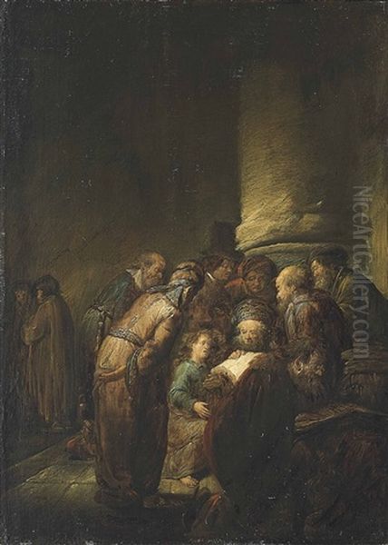 Christ Amongst The Doctors Oil Painting by Benjamin Gerritsz Cuyp