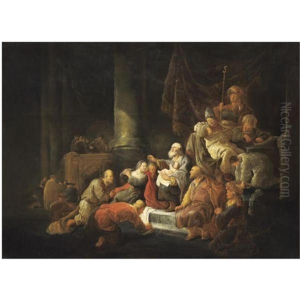 The Presentation Of Christ In The Temple Oil Painting by Benjamin Gerritsz Cuyp