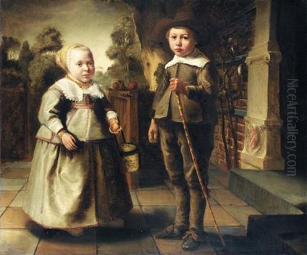 The Children Of The De Potter Family Oil Painting by Jacob Gerritsz Cuyp