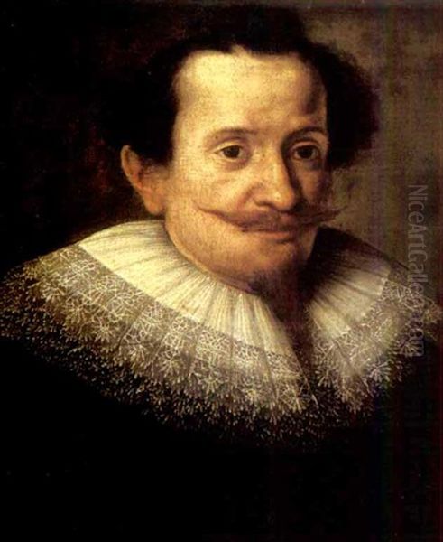 Portrait Of A Gentleman Wearing A White Ruff Oil Painting by Jacob Gerritsz Cuyp