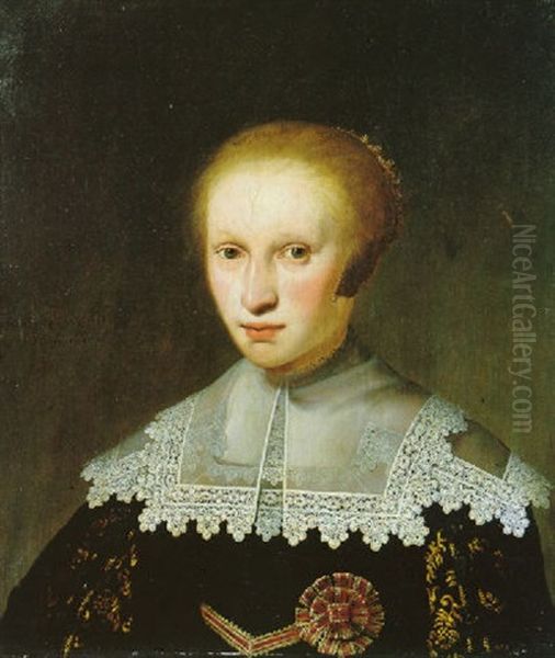 Bildnis Einer Jungen Frau Oil Painting by Jacob Gerritsz Cuyp