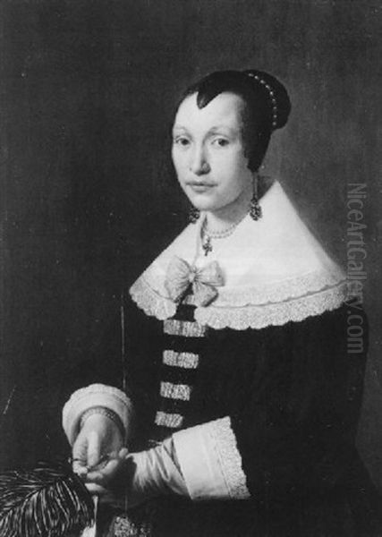 Bildnis Einer Jungen Dame Oil Painting by Jacob Gerritsz Cuyp