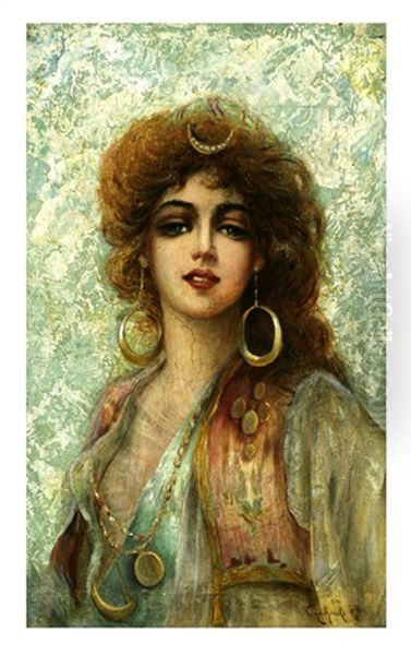 Gypsy Princess Oil Painting by Wladislaw Czachorski