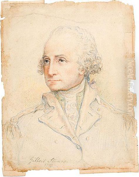 Portrait Ofgeorge Washington Oil Painting by Louis Ferdinand Antoni