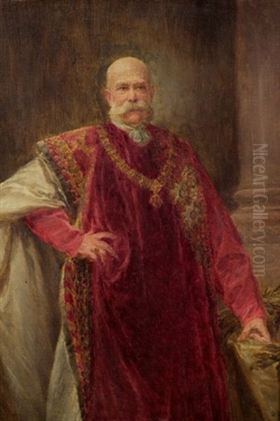 Kaiser Franz Josef Oil Painting by Emil Czech