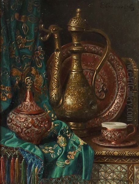 Stillleben Mit Orientalischen Antiquitaten by Ernst Czernotzky