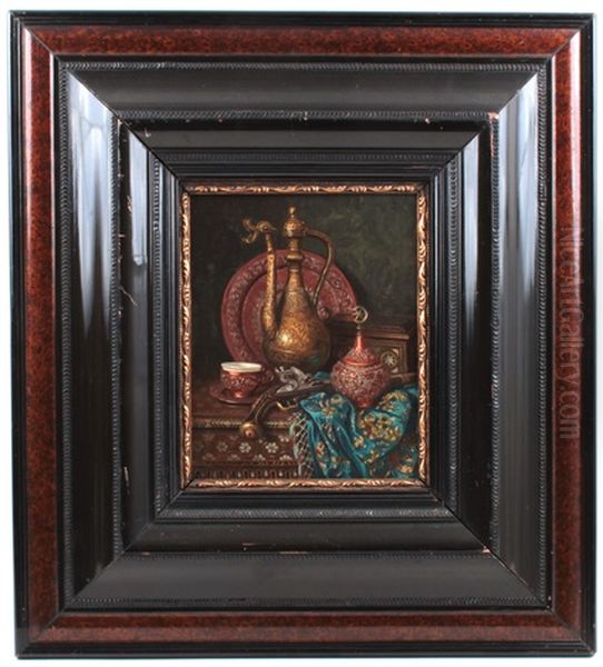 Stillleben Mit Orientalischen Ziergegenstanden Oil Painting by Ernst Czernotzky