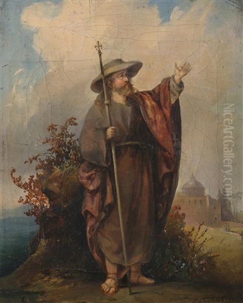 St. Philip Oil Painting by Ludwig Czerny