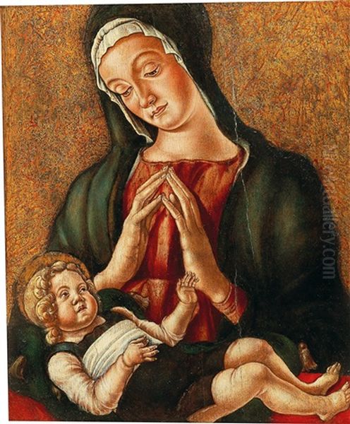 Madonna And Child Oil Painting by Andrea di Giovanni Da Murano